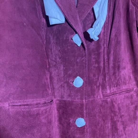 Cranberry leather/suede new jacket - Picture 8 of 14